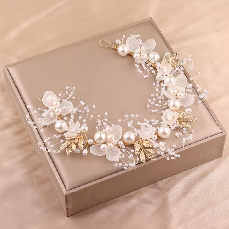 Wedding Supply Store - Cute Princess Crown Headwear Flower Wreath