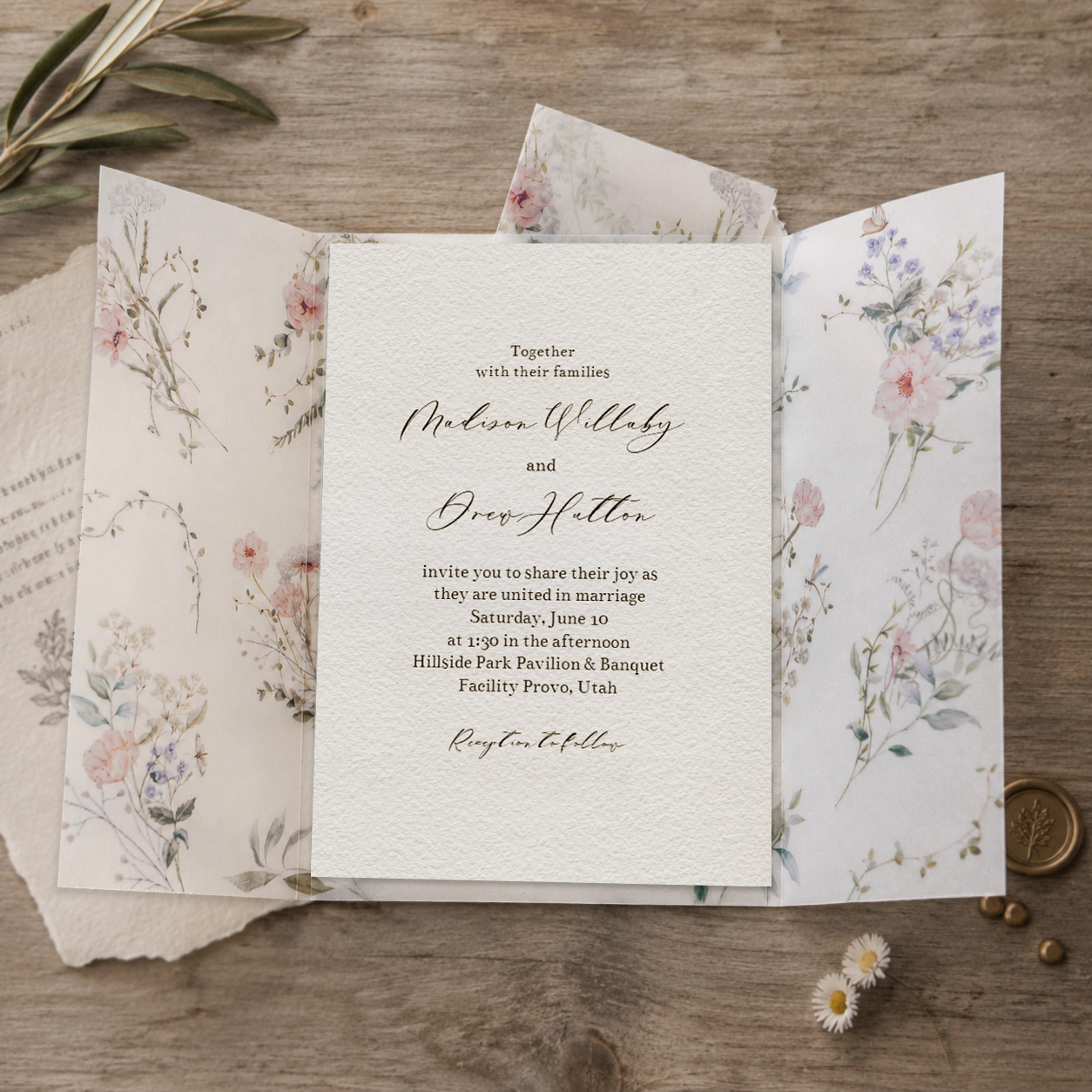 20/50pcs Vellum Wrap with Wate - Wedding Envelopes recension och pris