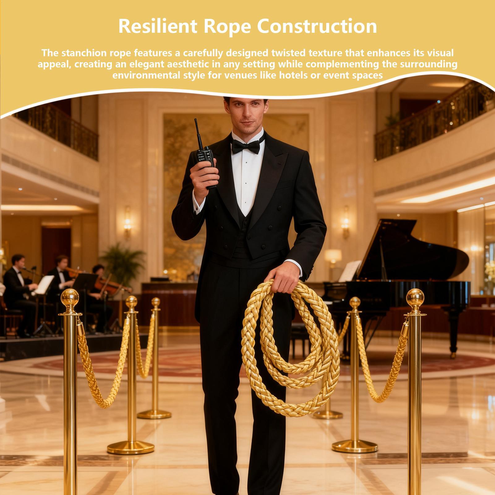 Stanchion Rope 4.9ft Twisted R - The Wedding Supply Store recension och pris