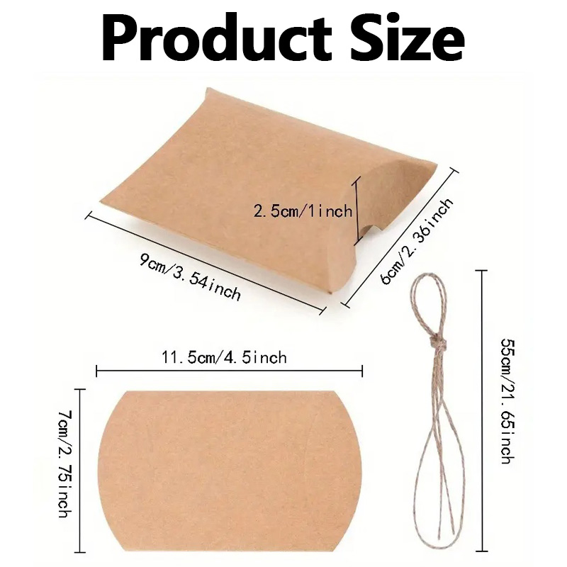 50/100PCS Multicolor Kraft Pap - Wedding Supply.Box recension och pris