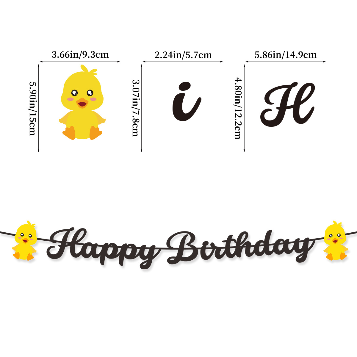 Cute Swim Duck Theme Happy Bir - Confetti Balloon Set recension och pris