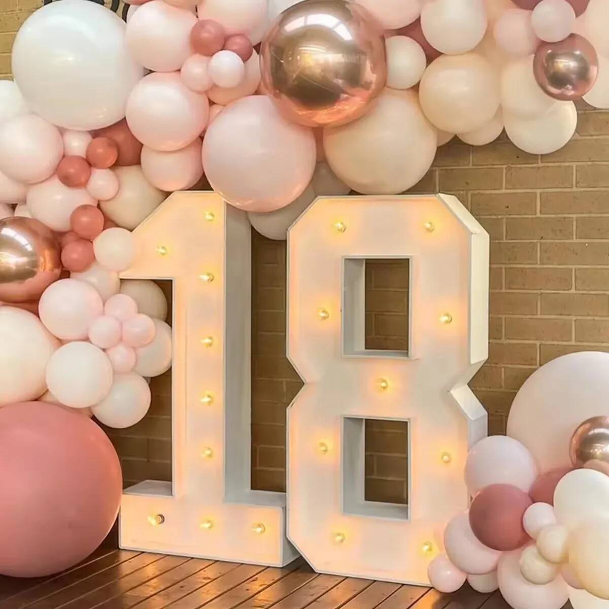 Giant Number Led Light for Kid - Confetti Balloon Set recension och pris