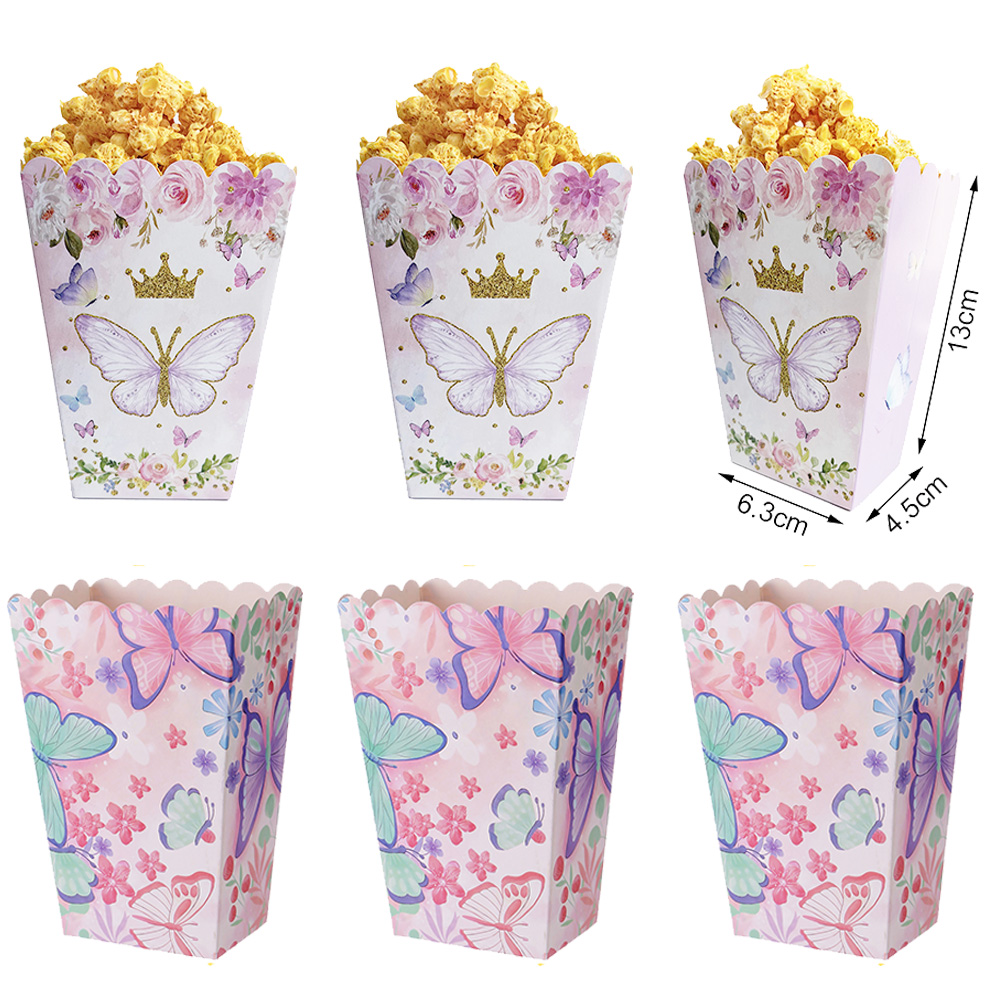 6/12/24/30pcs Butterfly Popcor - Wedding Supply.Box recension och pris
