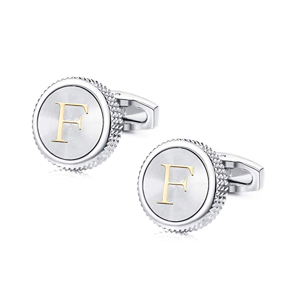Round 26 Letters A-Z Cufflinks - Wedding Z recension och pris