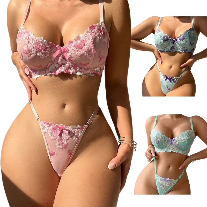 Embroidery Pink Floral Romanti - Good Floral & Wedding Decor Supply recension och pris