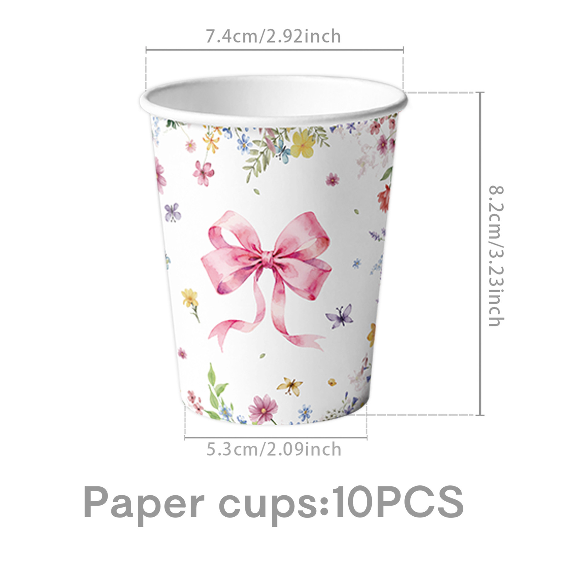 Pink Bow Girls Birthday Decora - Confetti Balloon Set recension och pris