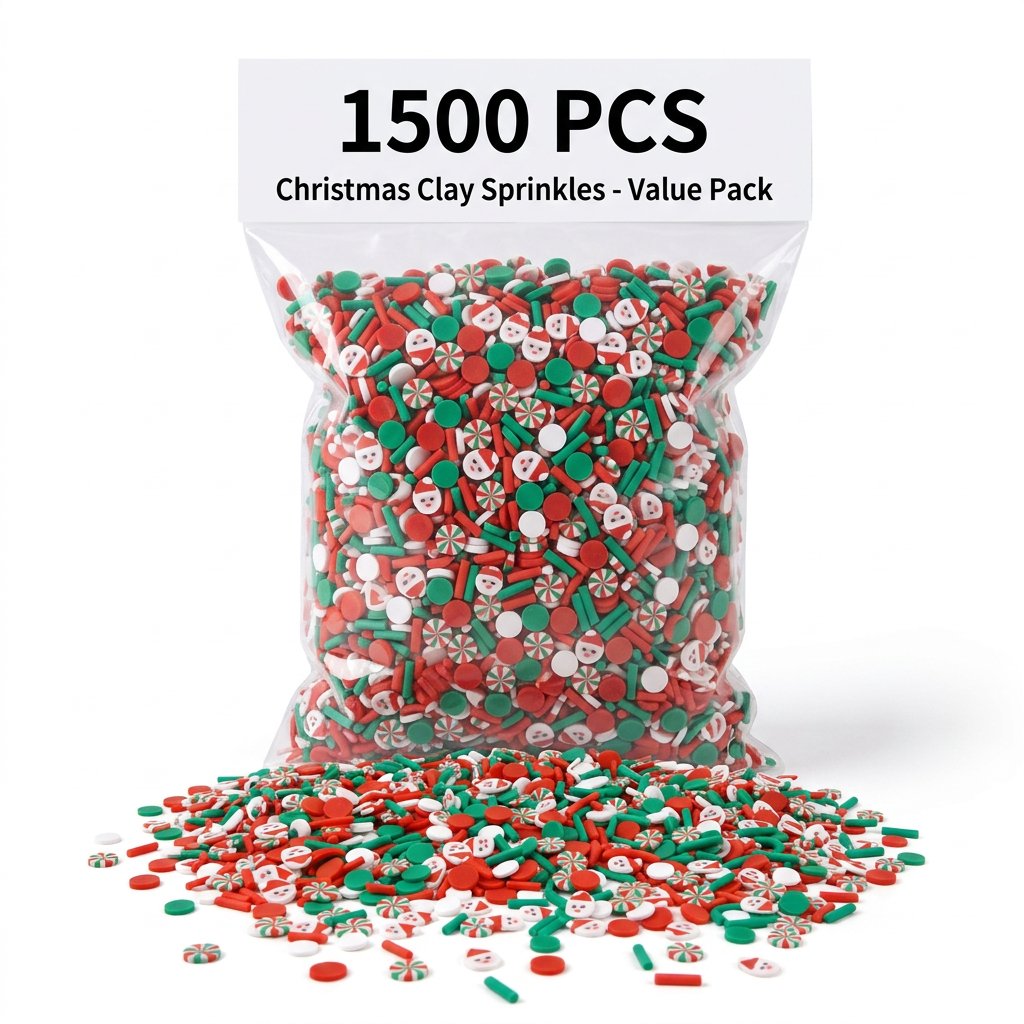 1500pcs Christmas Clay Sprinkl - Wedding Supply In Bulk recension och pris
