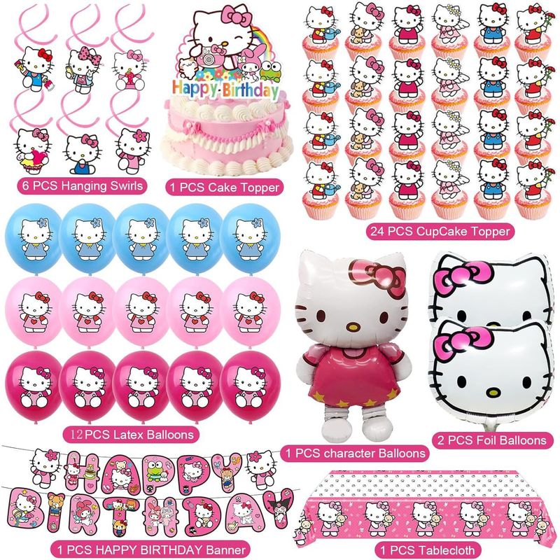 Hello Kitty Party Decorations: - Confetti Balloon Set recension och pris