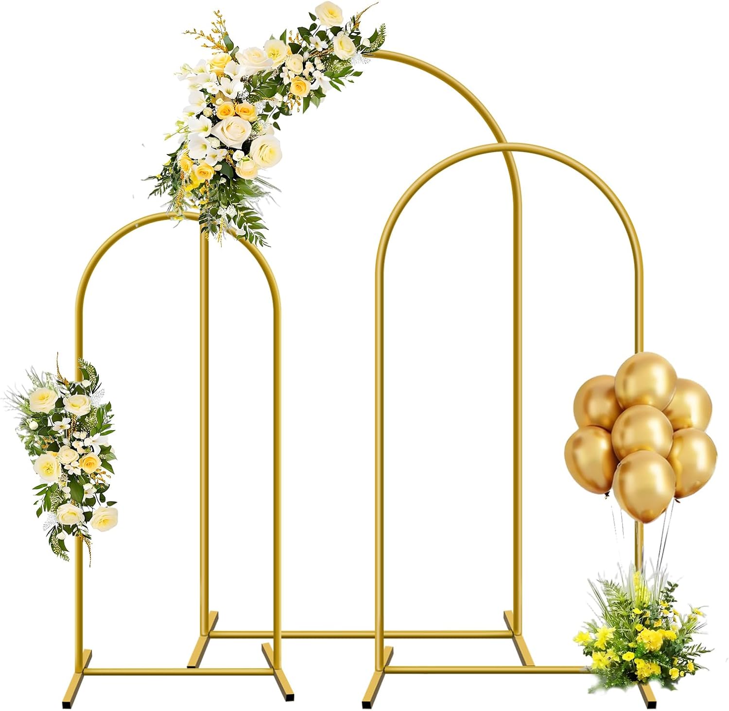1pc Gold Metal Arch Backdrop S - Confetti Balloon Set recension och pris