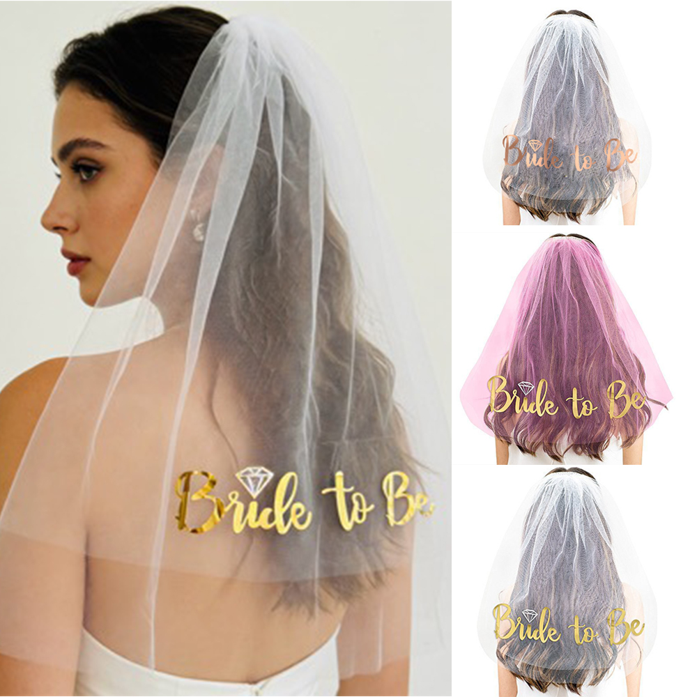 Bride To Be Veil Rose Gold Hen - Wedding Supply Store recension och pris