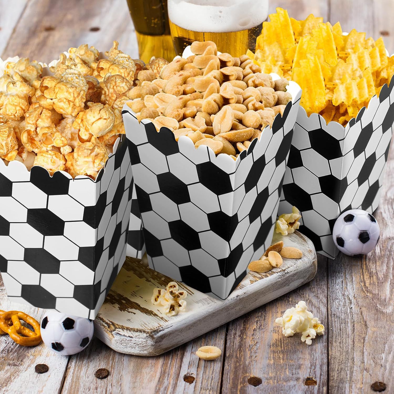 6/18Pcs  Football Popcorn Boxe - Wedding Supply.Box recension och pris