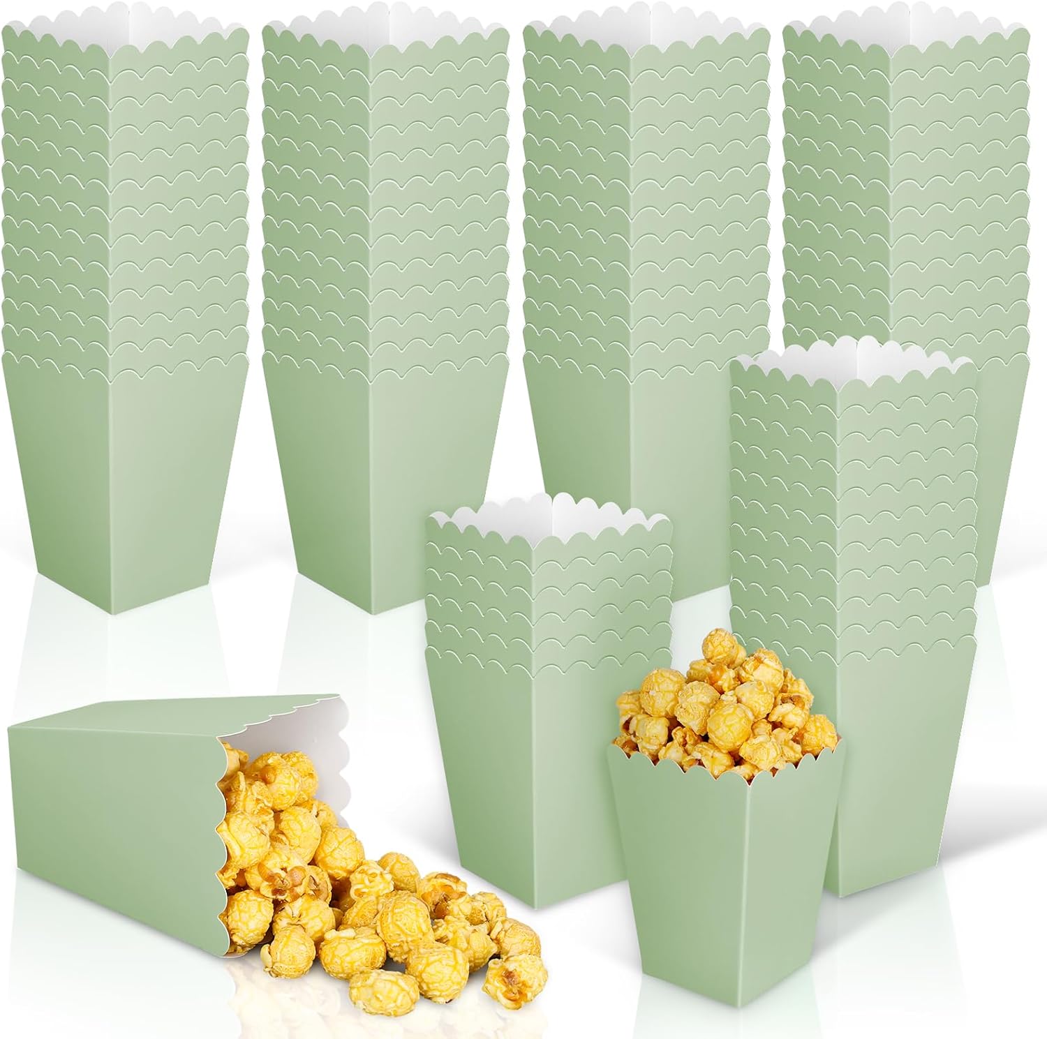 12 pcs  Sage Green Mini Popcor - Wedding Supply.Box recension och pris