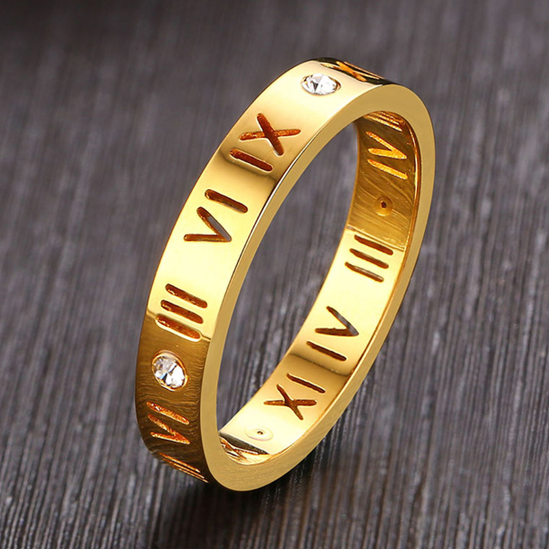 Hollow Roman Numeral Ring Stai - Wedding Z recension och pris