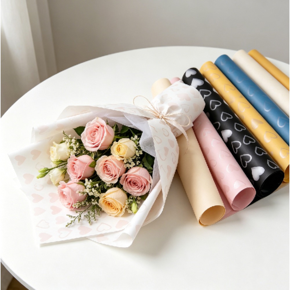 Silver Heart Hansu Floral Wrap - Good Floral & Wedding Decor Supply recension och pris
