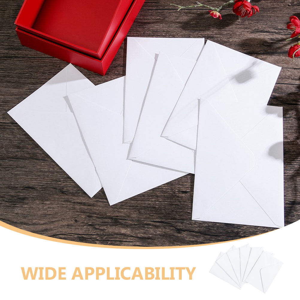 50Pcs White Envelopes Thick Pa - Wedding Envelopes recension och pris